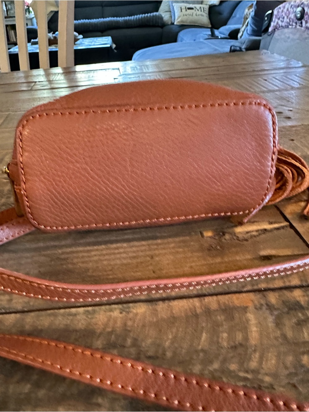 Hobo Nash Leather Cognac Crossbody Bag New Without Tag - Picture 5 of 7
